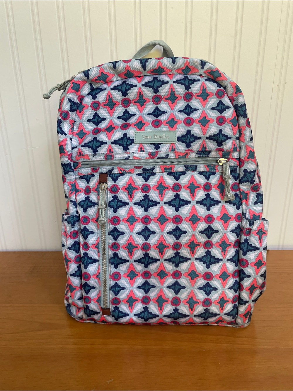 Vera Bradley Water Geo Patterned Backpack retired print
